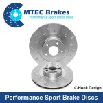 Brake discs MTEC performance 316 mm, rear axle, Sti 2.0 01-05